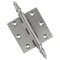 Embassy 3 x 3 Solid Brass Hinge, Satin Nickel Finish with Steeple Tips 3030US15S-1 - alternate 1